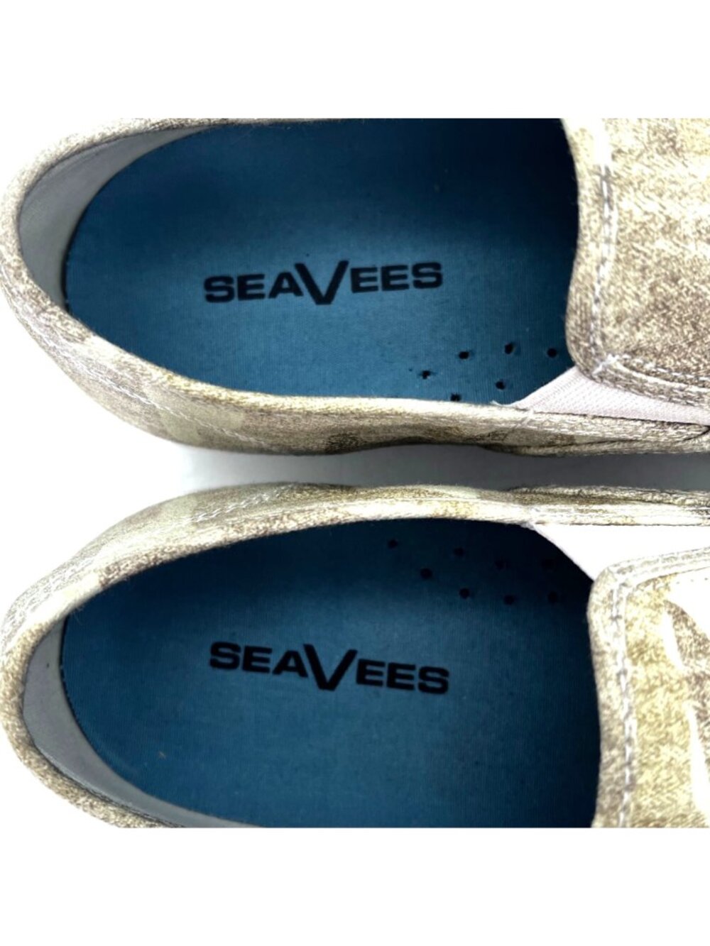 SeaVees Baja Slip-On Cream Camouflage Herringbone Twill Casual Womens Shoes US 8 - Picture 10 of 12